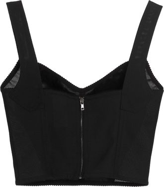 Dolce & Gabbana Womens Black Polyamide Tank Tops