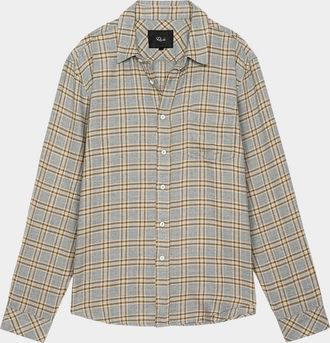 Rails Mens Lennox Brushed Cotton Plaid Button-Down Shirt