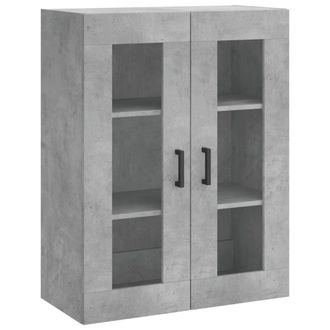 Berkfield Home Wall Mounted Cabinet Concrete Grey 69.5x34x90 cm