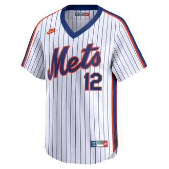 Nike Francisco Lindor New York Mets Cooperstown 40th Anniversary Nike Mens Dri-FIT MLB Limited Jersey in White | CO25NMC1NM9-Y17