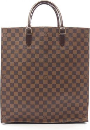 Louis Vuitton Brown Coated Canvas Pvc Leather Handbag Tote Bag (Pre-Owned)