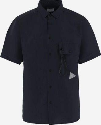 And Wander Nylon Shirt With Patch Pocket