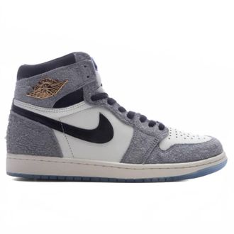 Nike Mens Air Jordan 1 Retro High Og Sneaker In Cool Grey/black-Sail