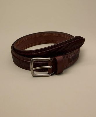 Lucky Brand Leather Stitched Belt