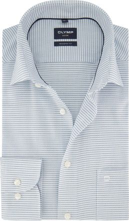 Olymp Luxor shirt lichtblauw dessin Modern Fit