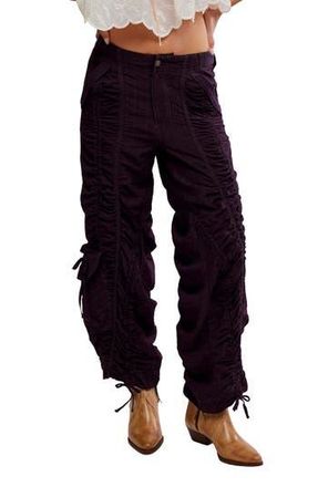 Free People Scorpio Ruched Pants in Black Coffee at Nordstrom Rack, Size Medium