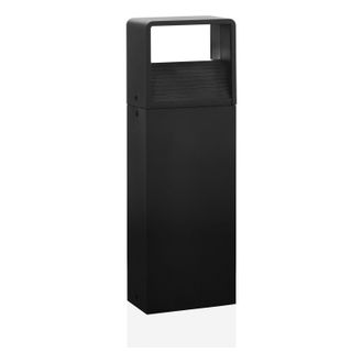 Loops IP44 Outdoor Pedestal Light Modern Anthracite 6W Built in LED Wall Gate Post