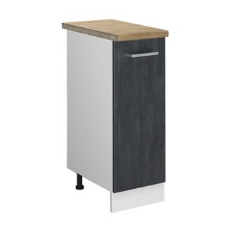 Vicco Armario De Farmacia R-line, Hormig&oacute;n Negro, 30 Cm Et Roble, Vicco