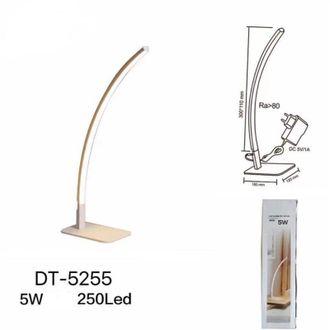 Trade Shop Trade Shop - Lampada Da Scrivania Led 5 Watt Lineare Curvo Design Moderno Per Tavolo Dt-5255