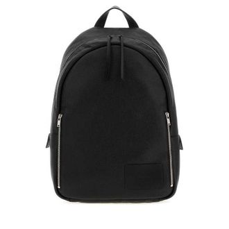 Jil Sander Black Leather Backpack 001 Zaini