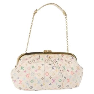 Louis Vuitton Pre-owned Vintage Satijnen Pouch - Dames - Pre-owned - Wit - Maat: ONE Size Satijn