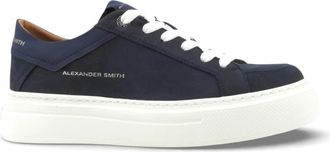 Alexander Smith Sneaker - Heren - Sneakers - Blauw - 40 EU - Leer - Schoenen