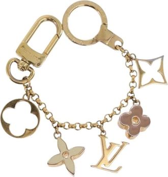 Louis Vuitton Pre-owned Metal Key Holder Charm - Dames - Vintage Accessoires - Geel - ONE Size - Vintage