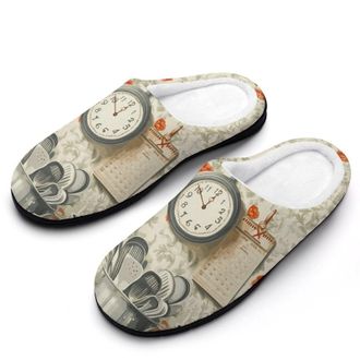 Generic Kitchen Food Still Life Mens Slippers Comfortable And Non-slip Cotton Slipper Shoe for House
