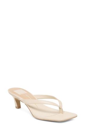 Dolce Vita Ramia Kitten Heel Flip Flop in Bone Leather at Nordstrom, Size 9.5