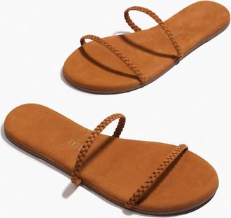 Tkees Womens Gemma Braid Flat Sandal In Brown