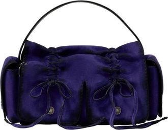 Acne Studios Handbags, female, Purple, Size: ONE SIZE Multipocket Bleached Purse