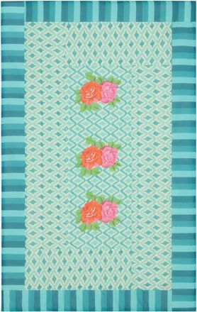 Lisa Corti Junior Quilt Hima Big Flw Turquesa
