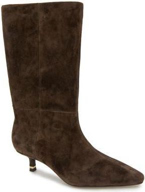 Kenneth Cole Meryl Pointed Toe Boot in Chocolate Suede at Nordstrom Rack, Size 6.5