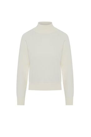 Vivid Raglan Mock Neck Viscose Nylon Knit Sweater in Cream at Nordstrom, Size X-Small