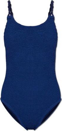 Hunza G Camille One-piece badpak - Dames - Badpakken - Blauw - ONE Size - Badmode