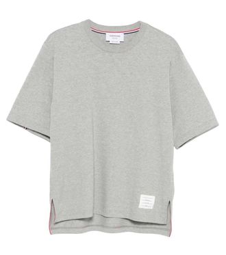 Thom Browne Light Grey Crew Neck T-Shirt