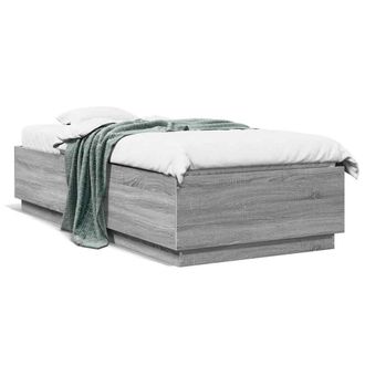 Berkfield Home Bed Frame without Mattress Grey Sonoma 100x200 cm
