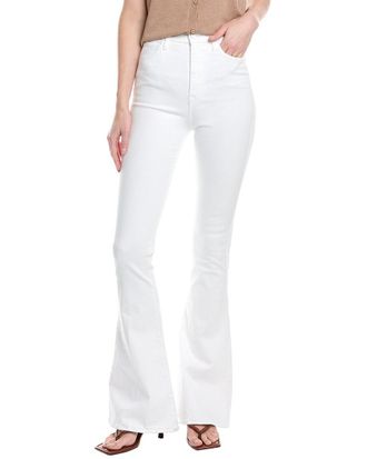 7 For All Mankind Ultra High-Rise Clean White Skinny Flare Jean