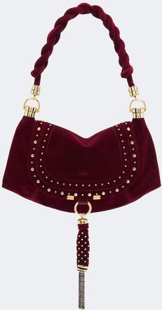 Chlo&eacute; Chlo&eacute; Marcie Foulard Small velvet shoulder bag
