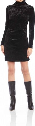 Fifteen Twenty Beatrice Side Shirred Dress In Black