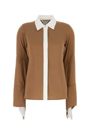 Max Mara Caramel Crepe Pio Shirt