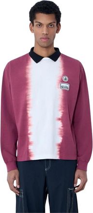 Noma t.d. Contrast Collar Long Sleeve Shirt - Heren - Polos - Paars - 3XL - Katoen - Tops