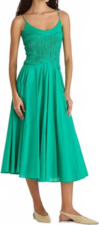 Merlette Kaede Midi Dress In Verdant