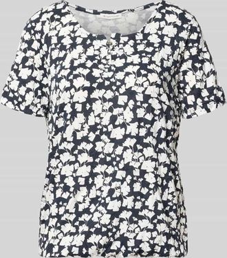 Tom Tailor Regular Fit T-Shirt mit Viskose-Anteil in Dunkelblau, Gr&ouml;&szlig;e XXL