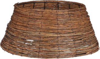 MiCa Decorations Falda de &aacute;rbol de navidad willow marr&oacute;n h21xb50xl50cm