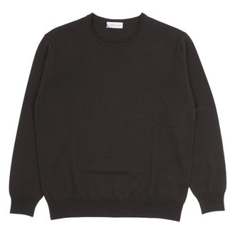 Bellwood Round-neck Knitwear, male, Brown, Size: 3XL Round-neck Knitwear