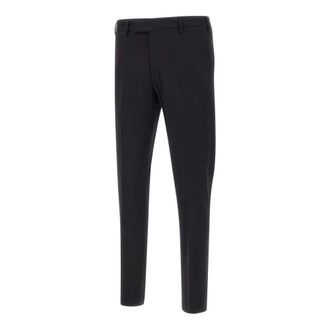 Pantaloni Torino Heren, Broeken, Zwart, Maat: L Wol