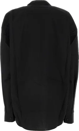 Y / Project Womens Y Project Evergreen Hook And Eye Shirt Black Organic Cotton Nylon