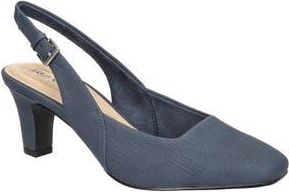 Easy Street Ritsa Slingback Pump in Navy Linen at Nordstrom Rack, Size 6.5
