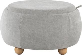 LumiSource Tray Pouf Storage Ottoman