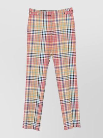Vivienne Westwood checked wool straight-leg trousers