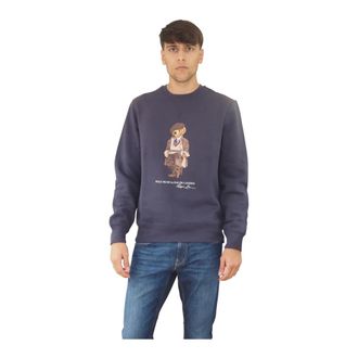 Ralph Lauren Hoodies & sweatvesten, Heren, Blauw, S, Katoen, Sweatshirts & Hoodies