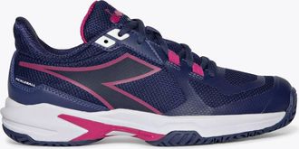 Diadora Womens Trofeo 2 Pickleball Shoe In Blueprint/ Pink Yarrow/ White