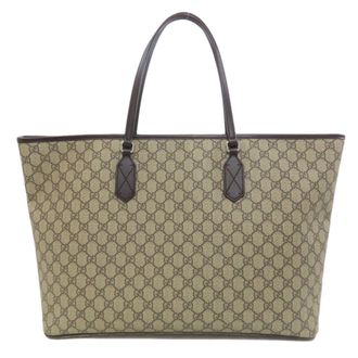 Gucci Brown Pvc Tote Bag (Pre-Owned)
