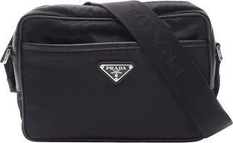 Prada Pre-owned Prada Saffiano Trimmed Tessuto Camera Bag Unisex MTM99QVTVIKZKFWB