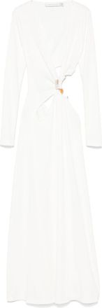 CHRISTOPHER ESBER Stone Maxi Dress - Womens - Polyester/Spandex/Elastane/Brass/Crystal