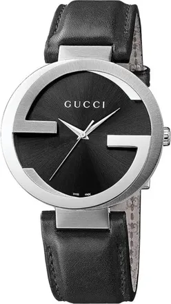 Gucci Rond Chronograaf Horloge - Dames - Horloges - Grijs - ONE Size - Leer - Accessoires
