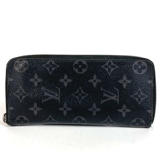 Louis Vuitton Black Monogram Eclipse Long Wallet (Bi-Fold) (Pre-Owned)