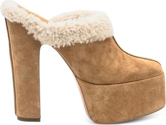 PARIS TEXAS Mules Malena con plateau 145mm - Marrone