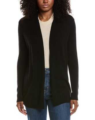 Sofiacashmere Sofiacashmere Drape Wool & Cashmere-Blend Cardigan
